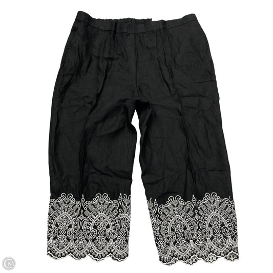 Pants Cropped By Chicos In Black & White, Size: Xxl