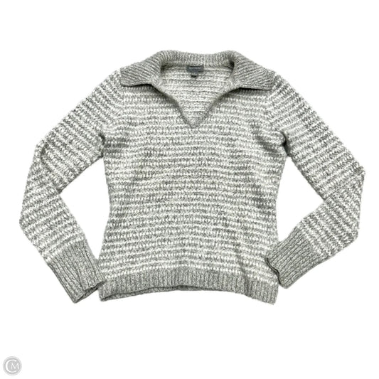 Sweater By Ann Taylor In Grey & White, Size: S