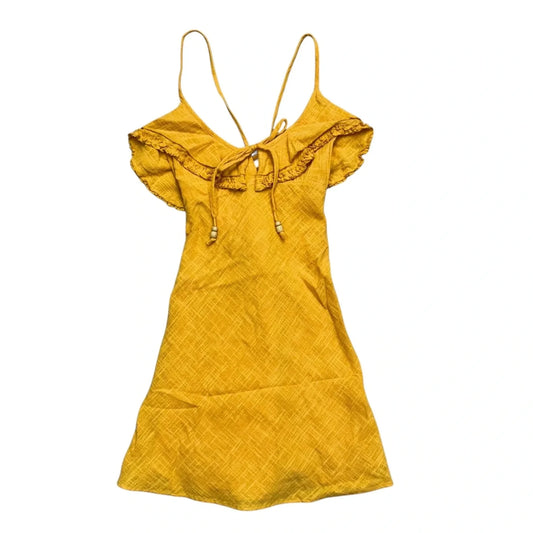 Dress Casual Short By Free People In Yellow, Size: Xs