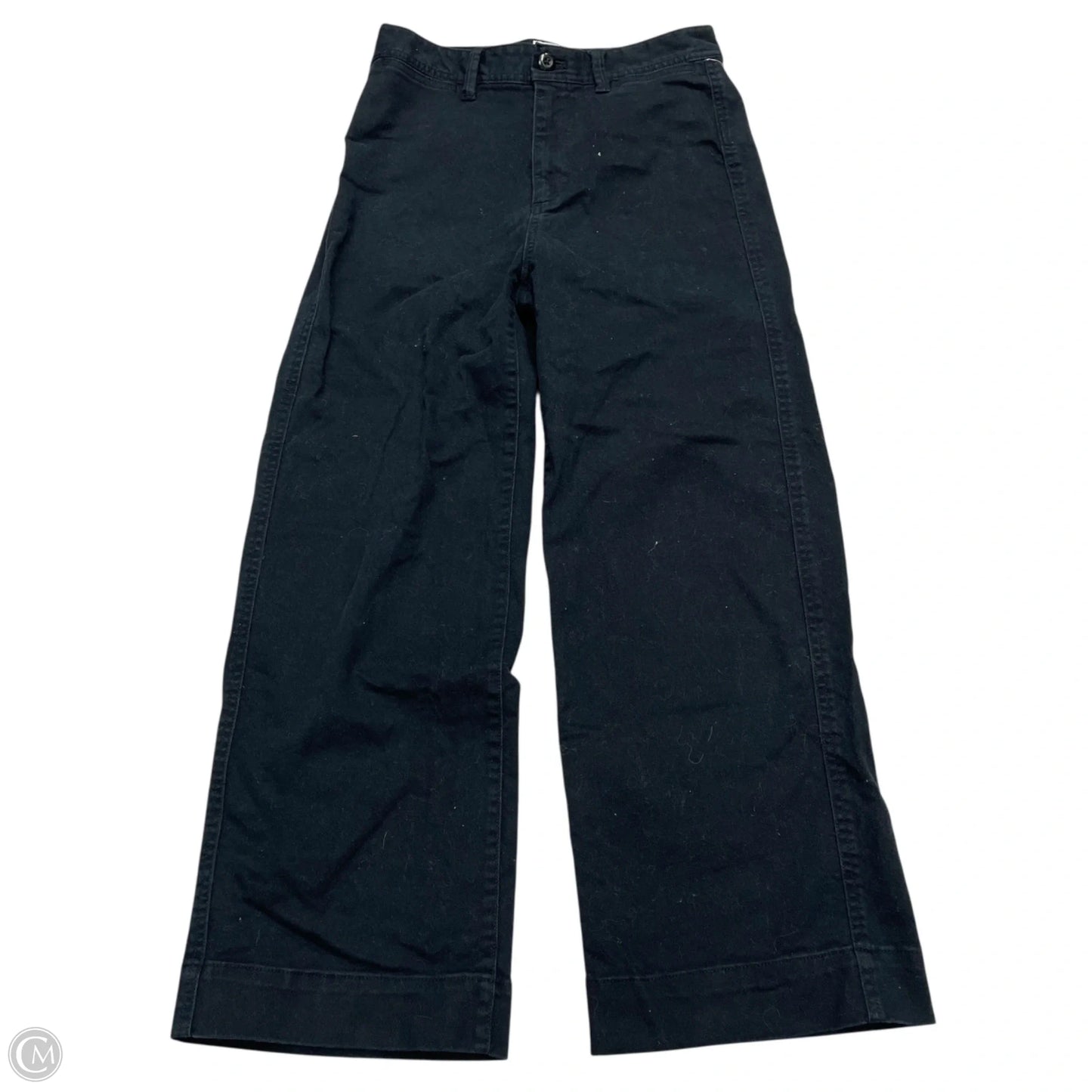 Jeans Wide Leg By Gap In Black Denim, Size: 2