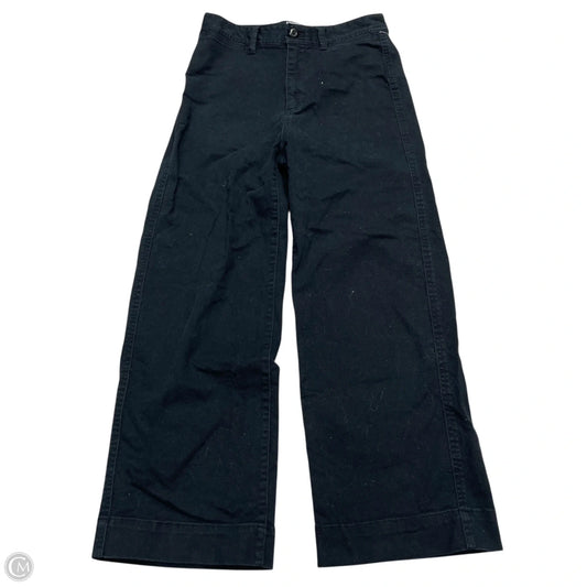 Jeans Wide Leg By Gap In Black Denim, Size: 2