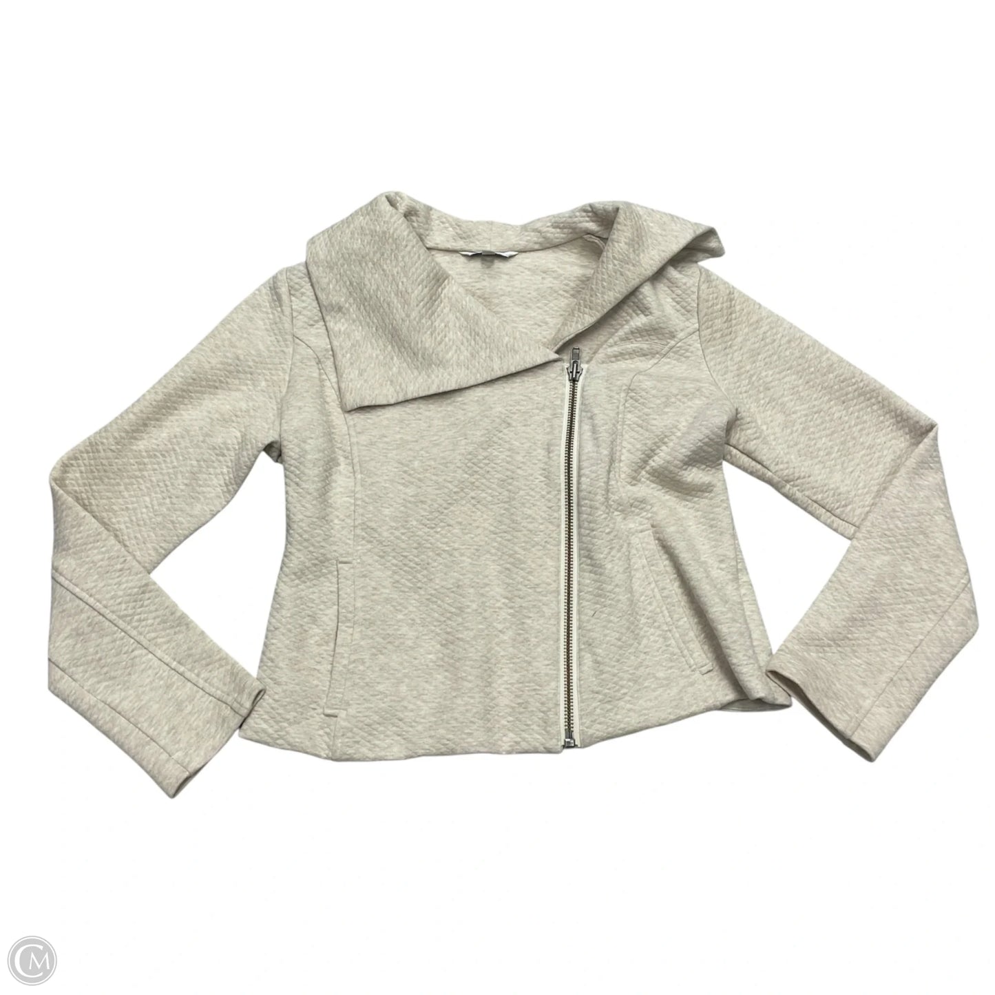 Jacket Moto By Cabi In Cream, Size: M