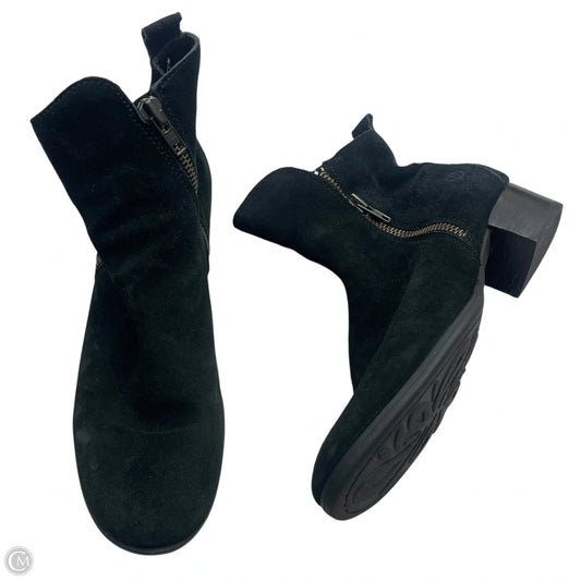 Boots Leather By Born In Black, Size: 8