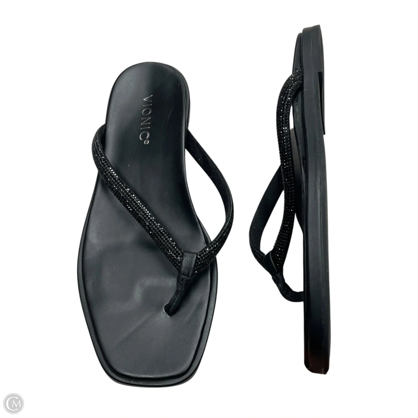 Sandals Flats By Vionic In Black, Size: 8