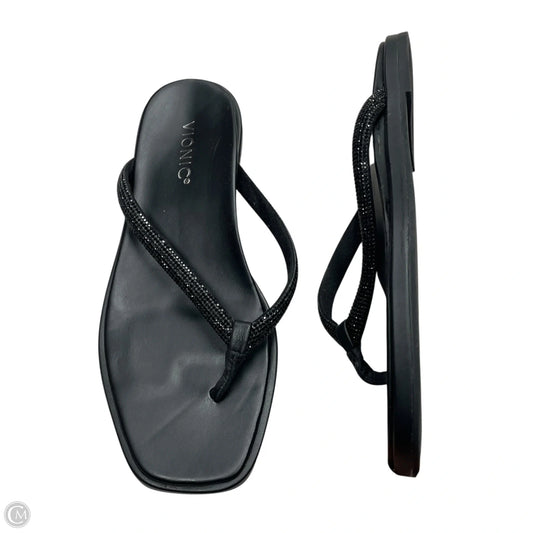 Sandals Flats By Vionic In Black, Size: 8