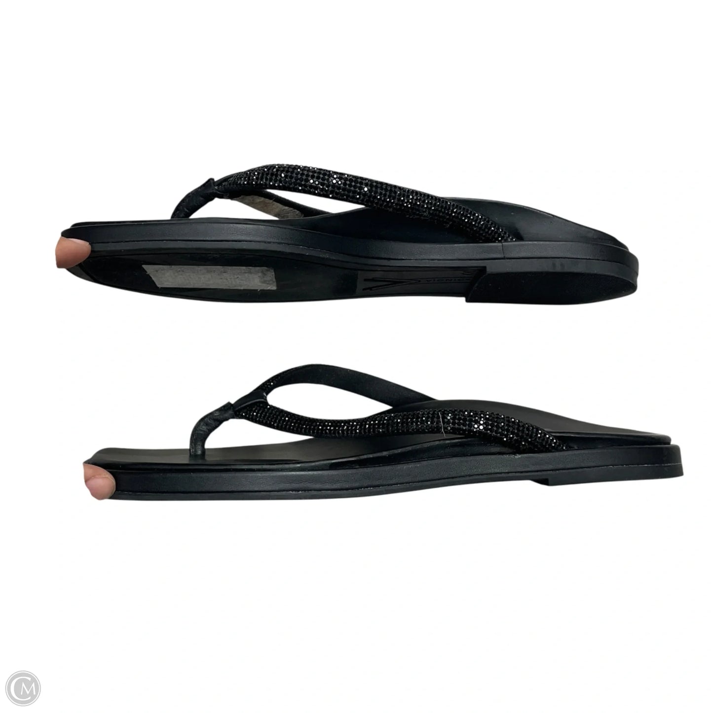 Sandals Flats By Vionic In Black, Size: 8