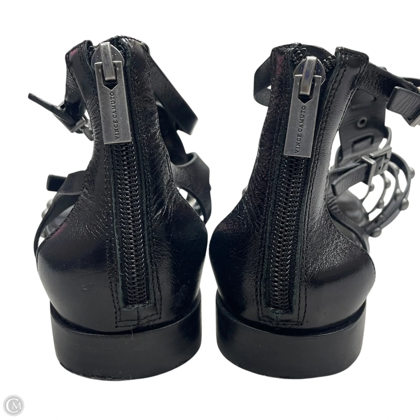 Sandals Flats By Vince Camuto In Black, Size: 8.5