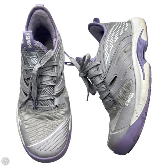 Shoes Athletic By K Swiss In Grey & Purple, Size: 11
