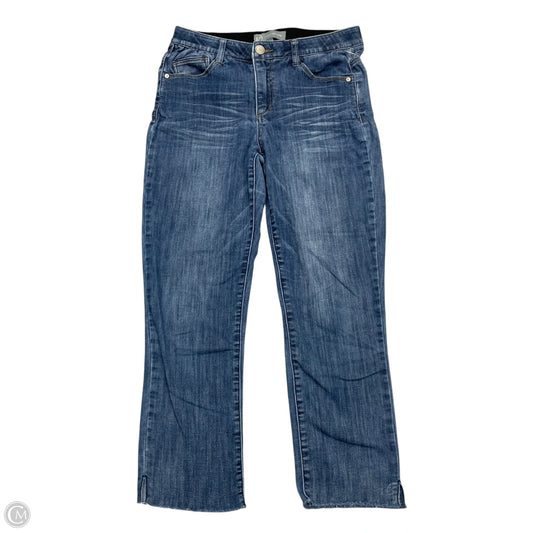 Jeans Boot Cut By Wit & Wisdom In Blue Denim, Size: 4