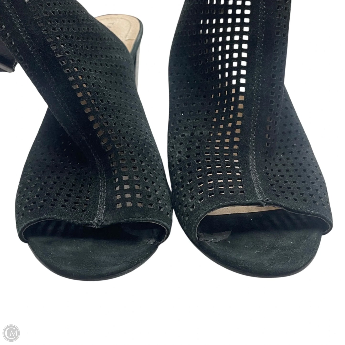 Sandals Heels Block By Tahari By Arthur Levine In Black, Size: 8