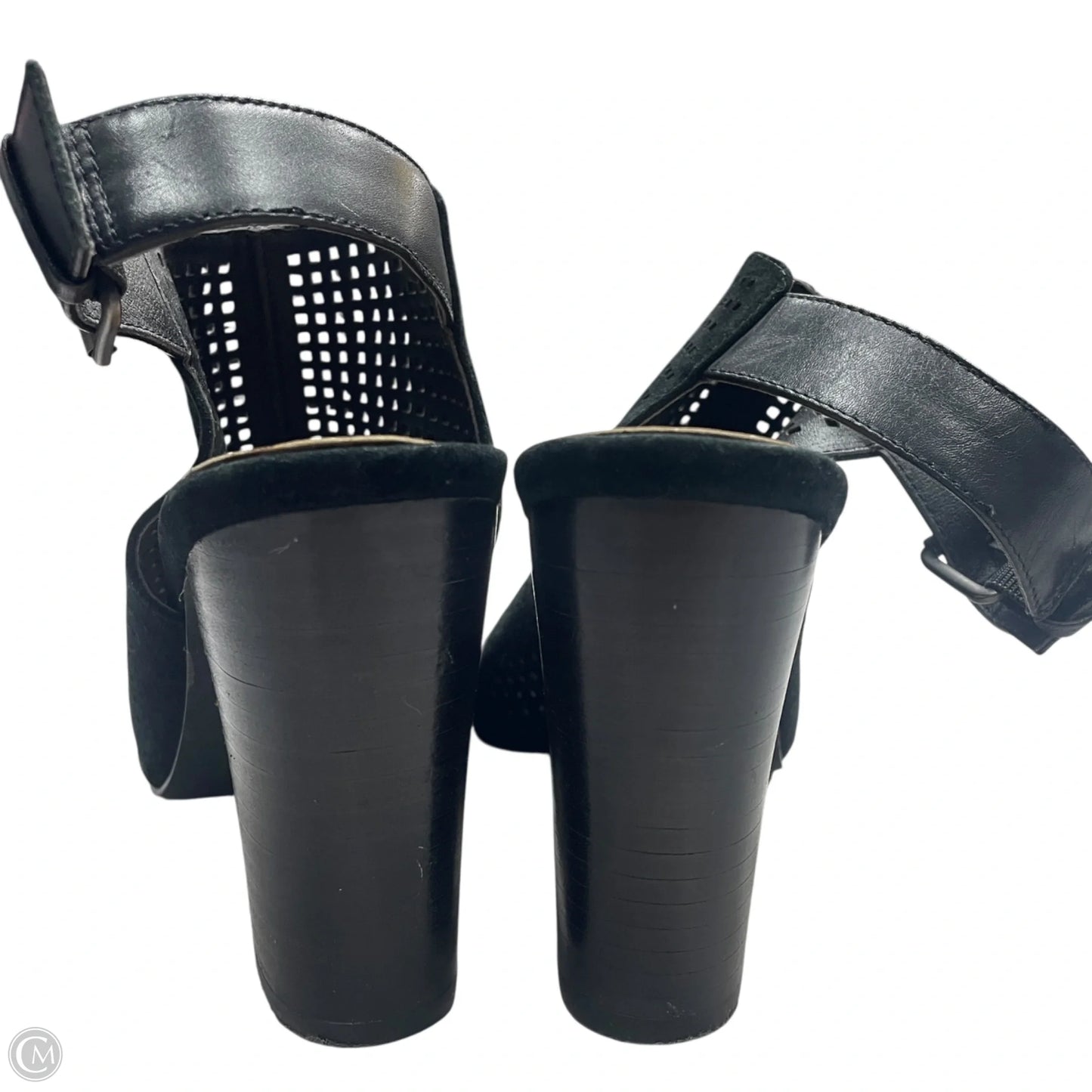 Sandals Heels Block By Tahari By Arthur Levine In Black, Size: 8