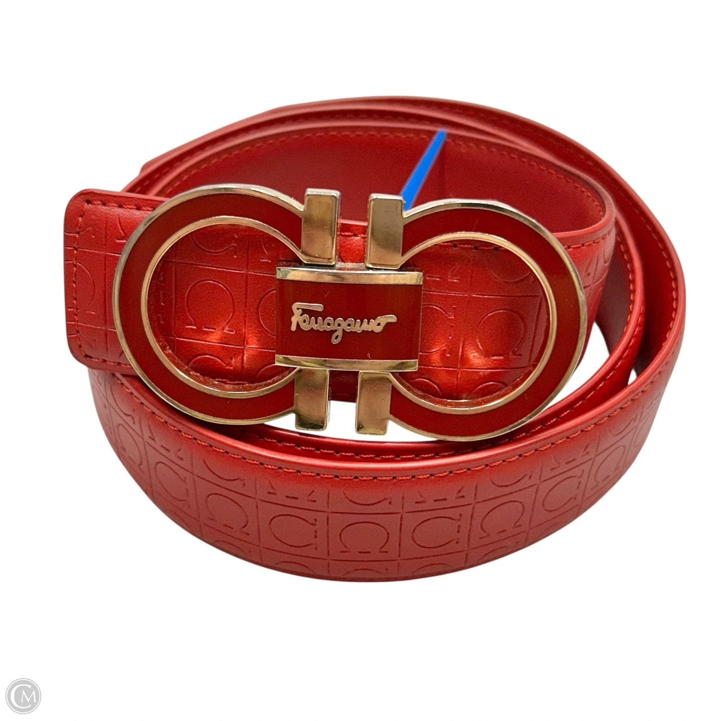 Belt Luxury Designer By Ferragamo, Size: M/L
