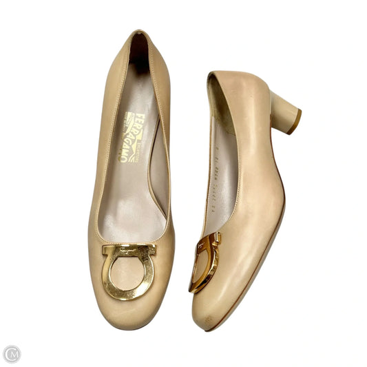 Shoes Luxury Designer By Ferragamo In Pink, Size: 10