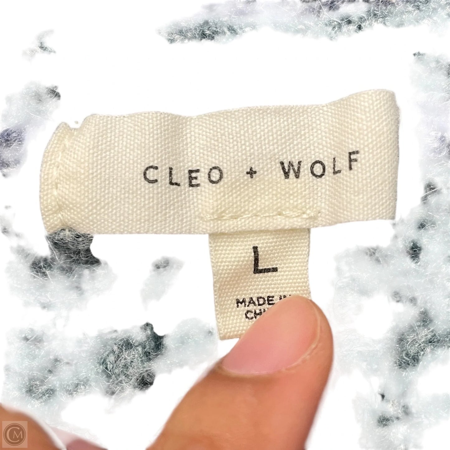 Sweatshirt Hoodie By Cleo + Wolf In Blue & Grey, Size: L