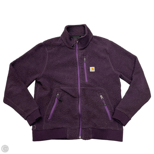 Jacket Fleece By Carhartt In Purple, Size: M
