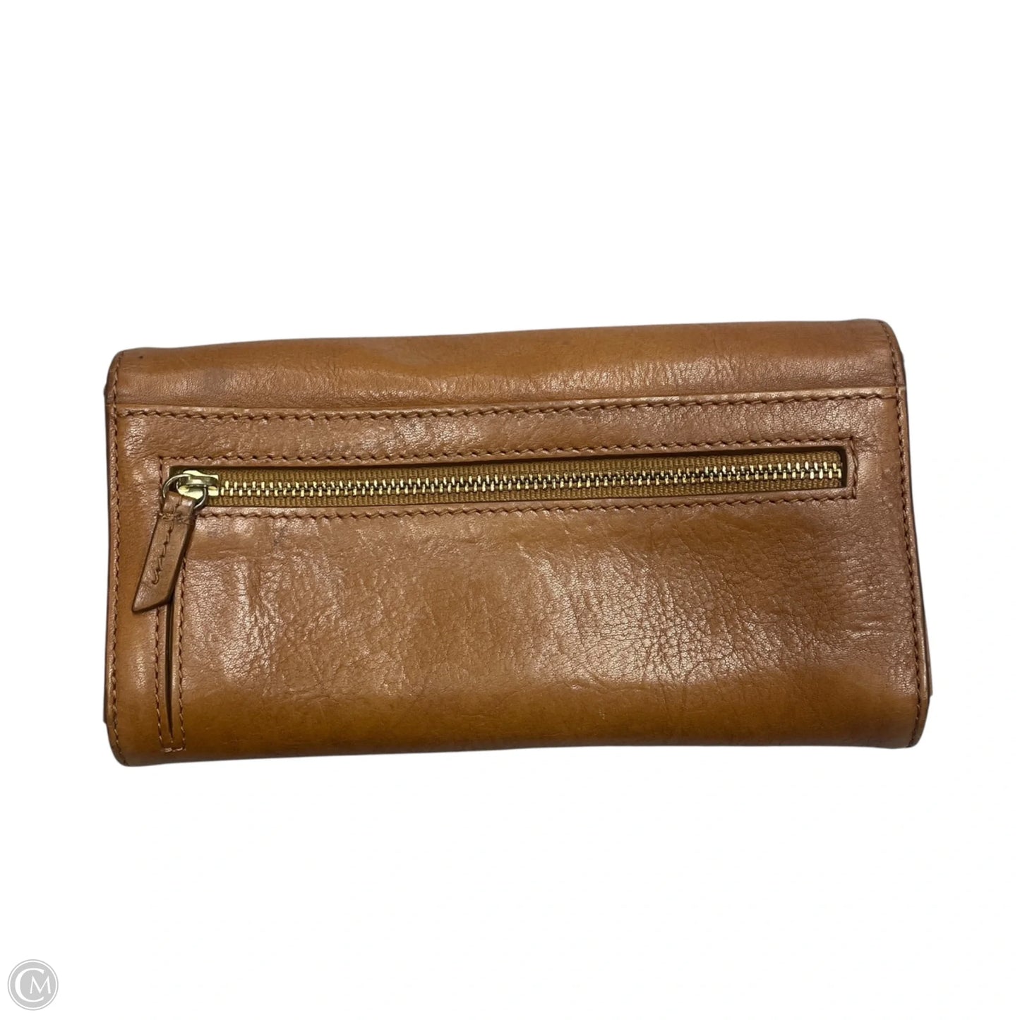 Wallet Leather By Fossil, Size: Medium