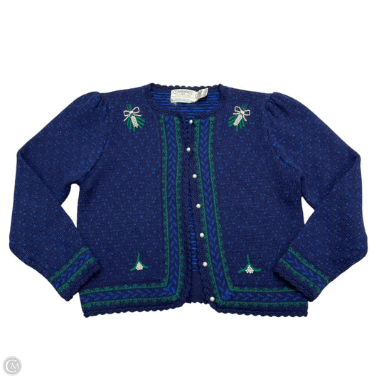 Cardigan By Susan Bristol In Blue & Green, Size: S