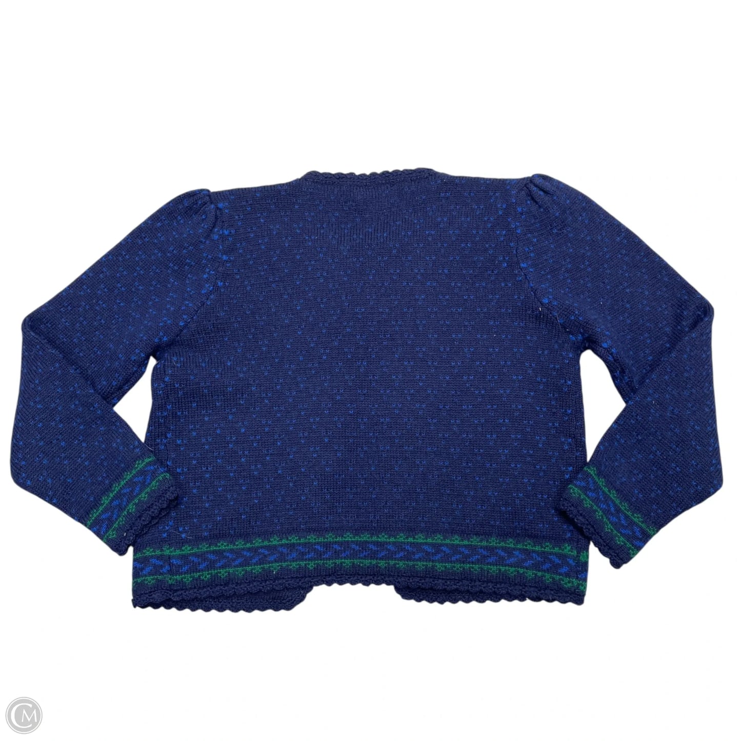 Cardigan By Susan Bristol In Blue & Green, Size: S