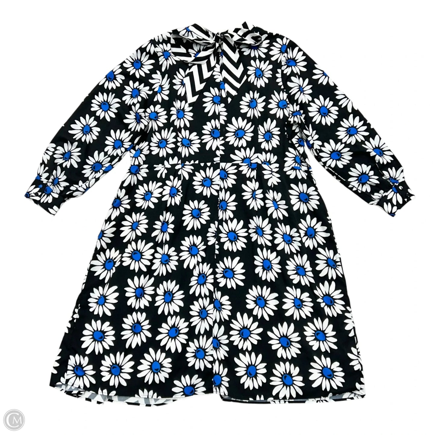Dress Casual Midi By Eloquii In Black & White, Size: 2x