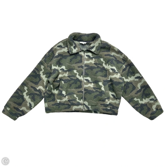 Jacket Faux Fur & Sherpa By American Eagle In Camouflage Print, Size: Xl