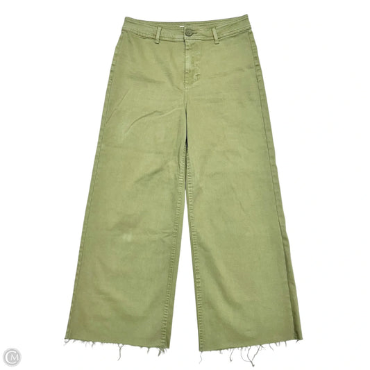 Jeans Wide Leg By Oat In Green Denim, Size: 10
