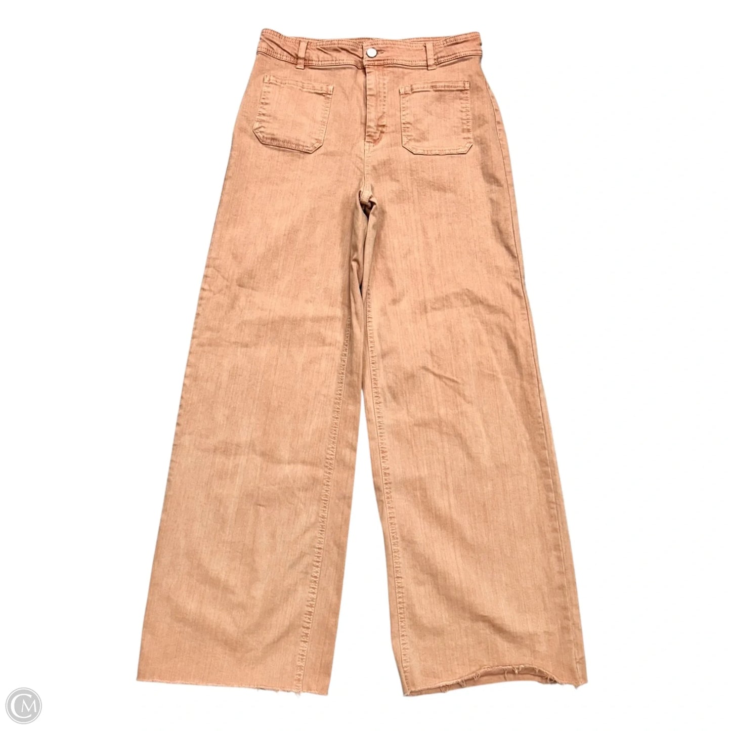 Jeans Wide Leg By Oat In Coral Denim, Size: 10