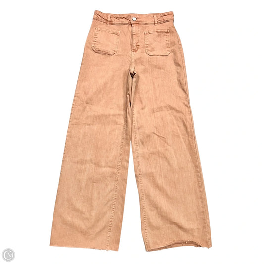 Jeans Wide Leg By Oat In Coral Denim, Size: 10