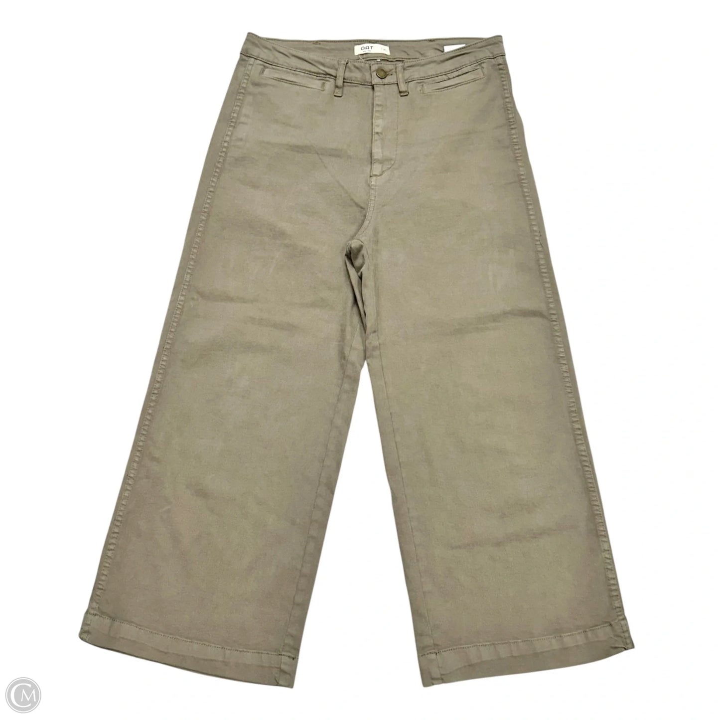 Jeans Wide Leg By Oat In Green Denim, Size: 10