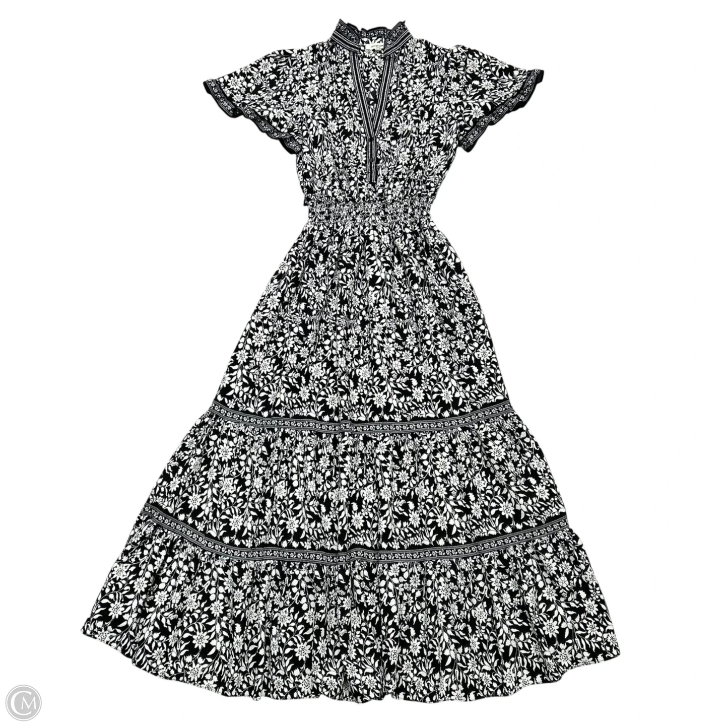 Dress Casual Maxi By Max Studio In Black & White, Size: S