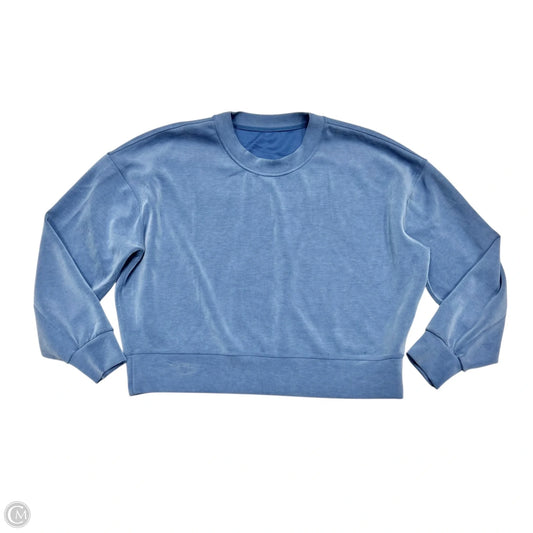 Athletic Sweatshirt Crewneck By Lululemon In Blue, Size: M