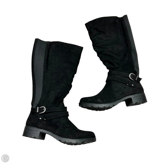 Boots Mid-calf Heels By Unr8ed In Black, Size: 9