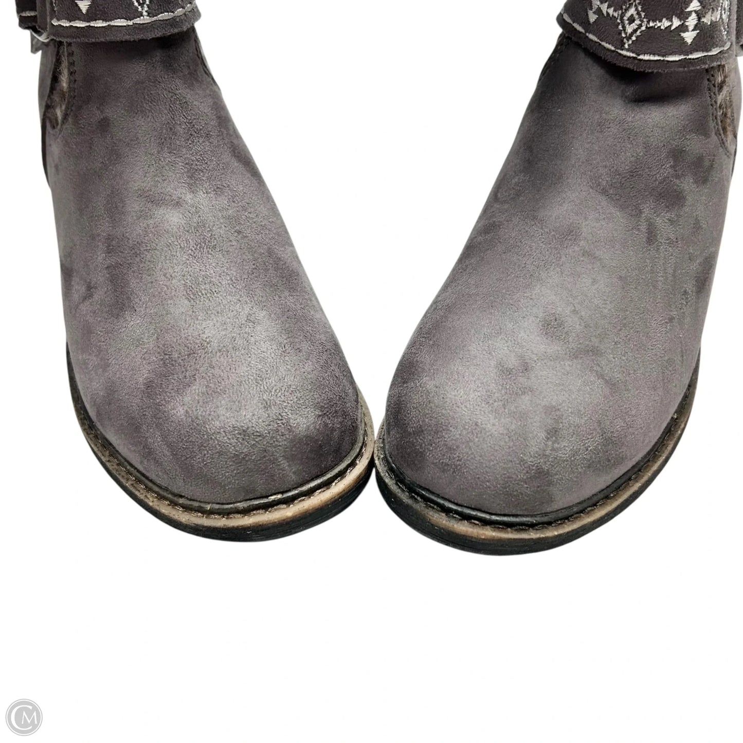 Boots Mid-calf Heels By Muk Luks In Grey, Size: 8