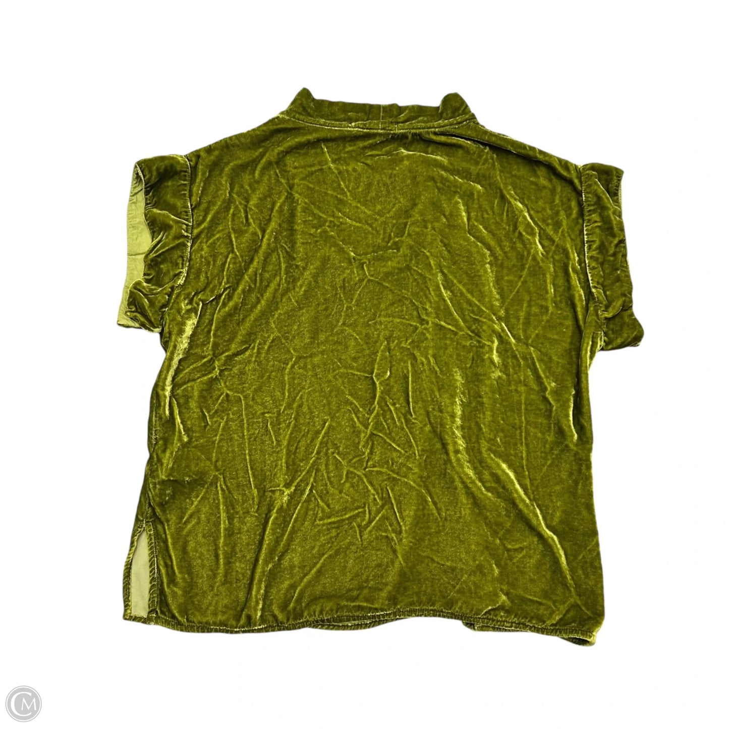 Top Short Sleeve By Cut Loose In Green, Size: S