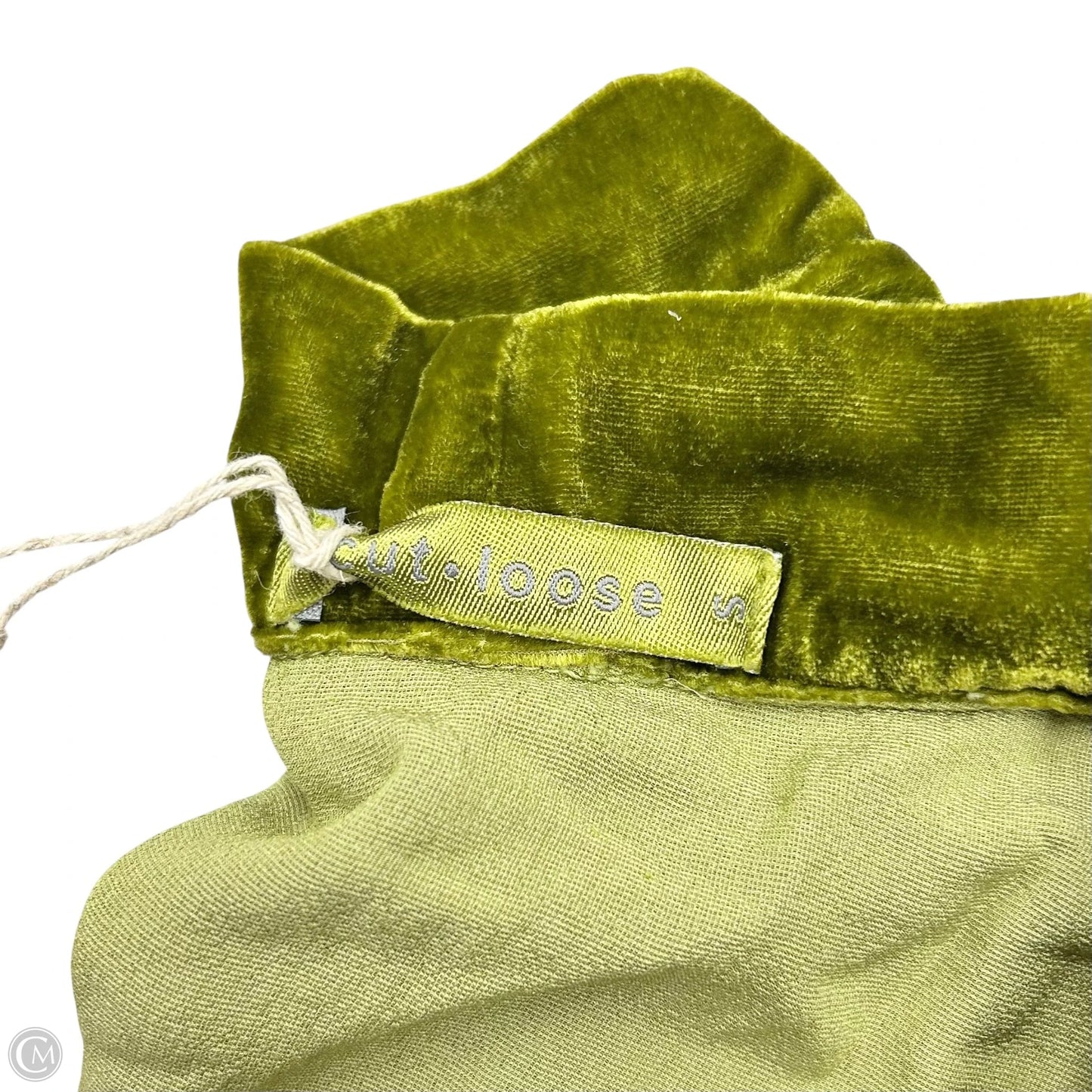 Top Short Sleeve By Cut Loose In Green, Size: S