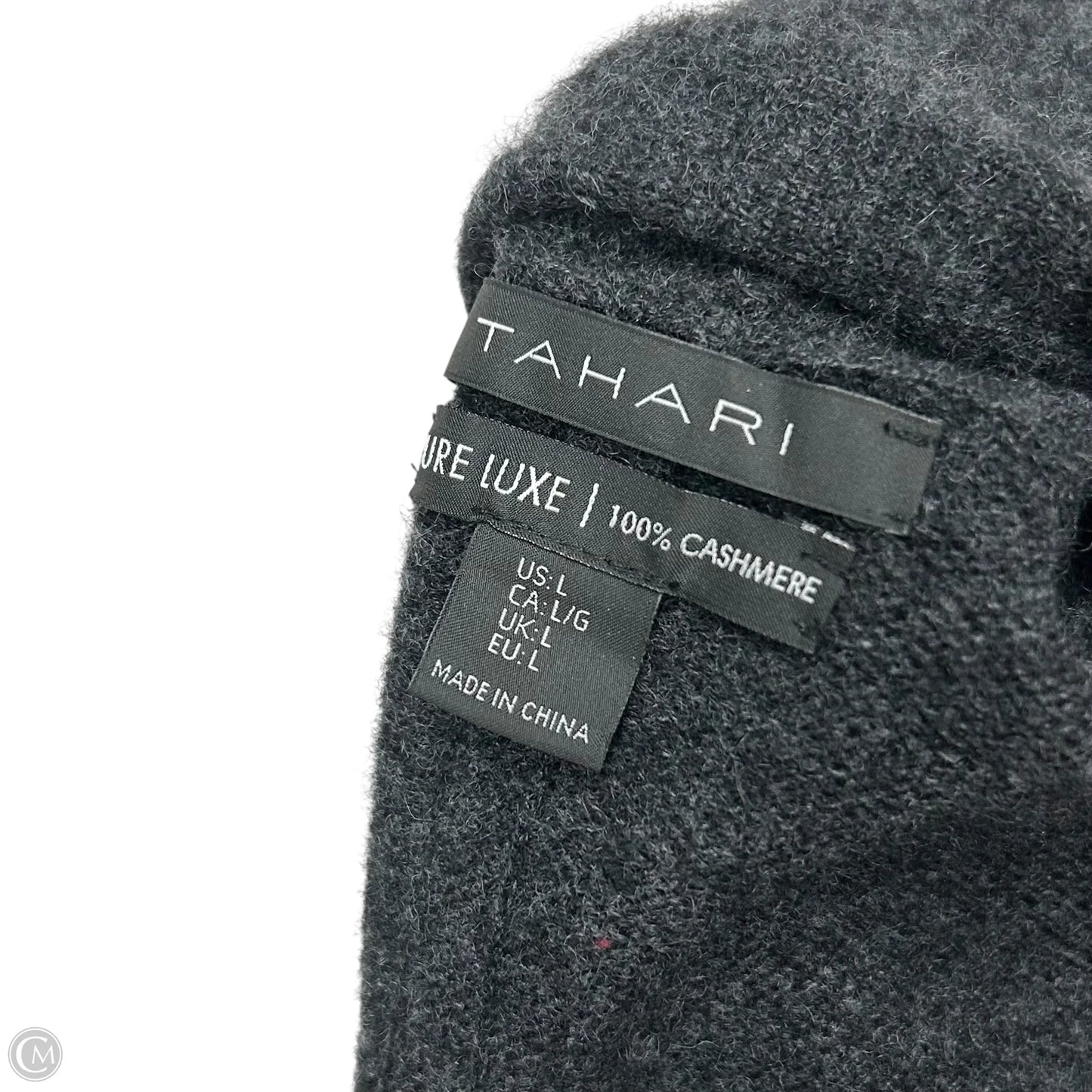 Sweater Cashmere By Tahari In Grey, Size: L