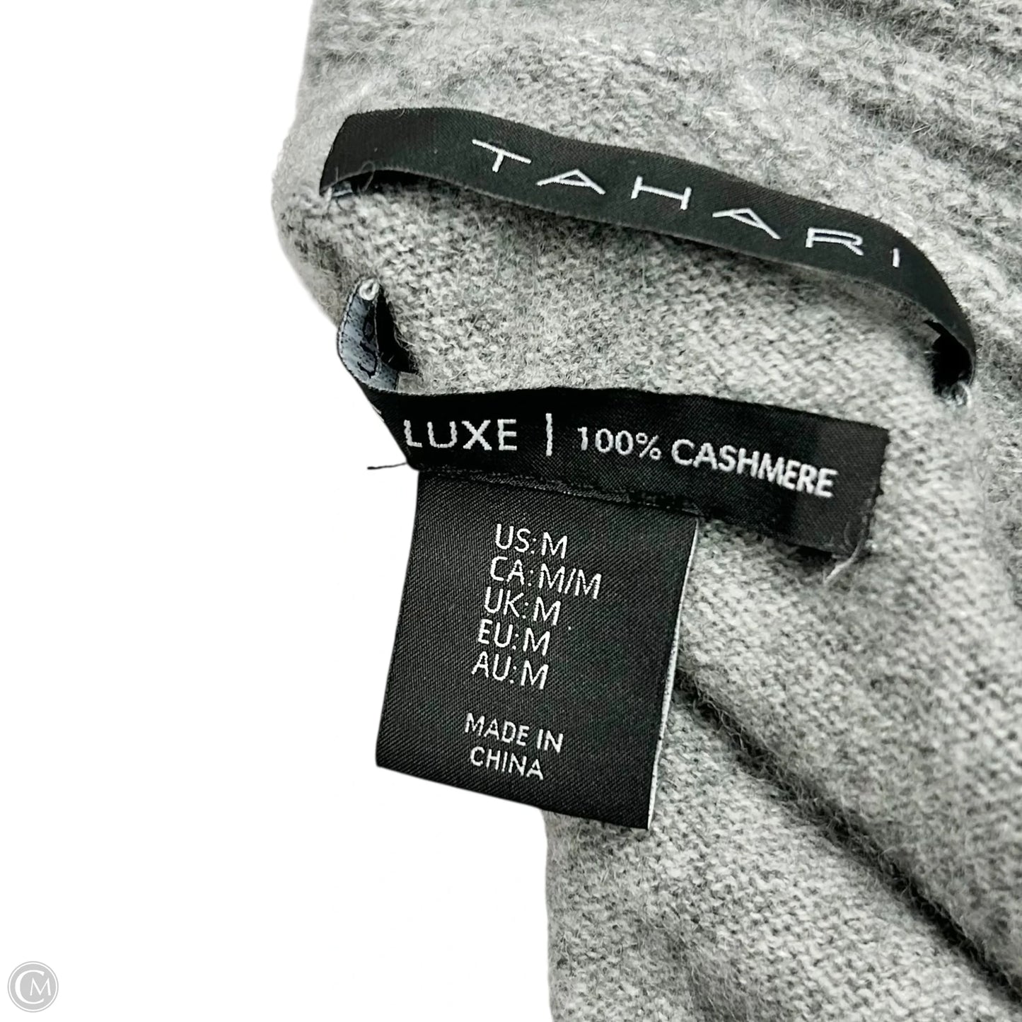 Sweater Cashmere By Tahari In Grey, Size: M