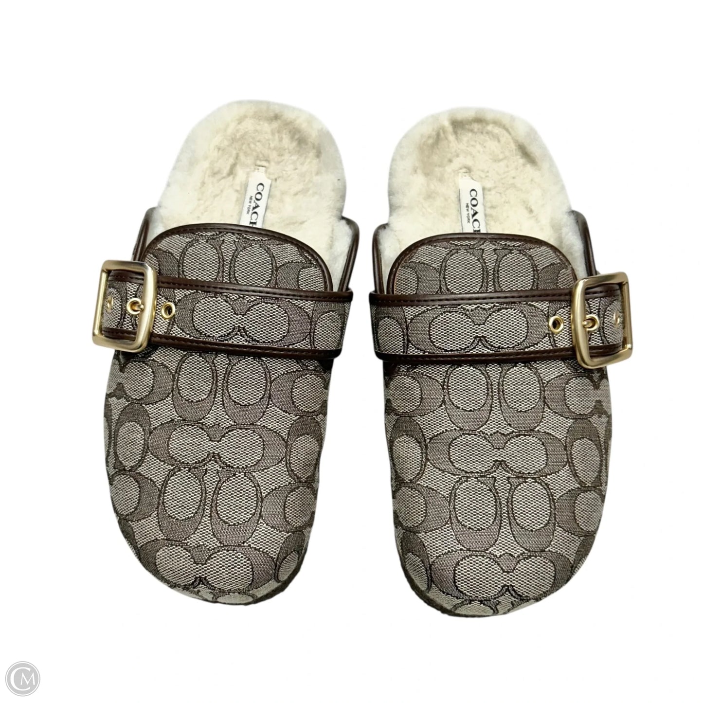 Shoes Designer By Coach In Brown & Cream, Size: 8