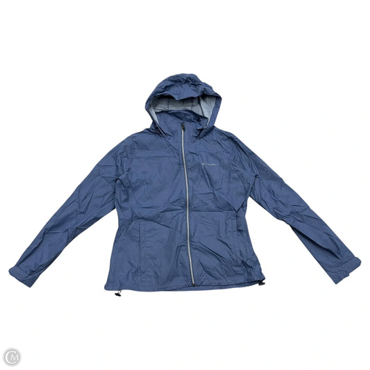 Jacket Windbreaker By Columbia In Blue, Size: Xl
