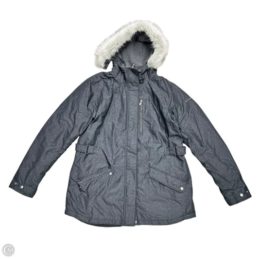Coat Parka By Columbia In Grey & White, Size: Xl