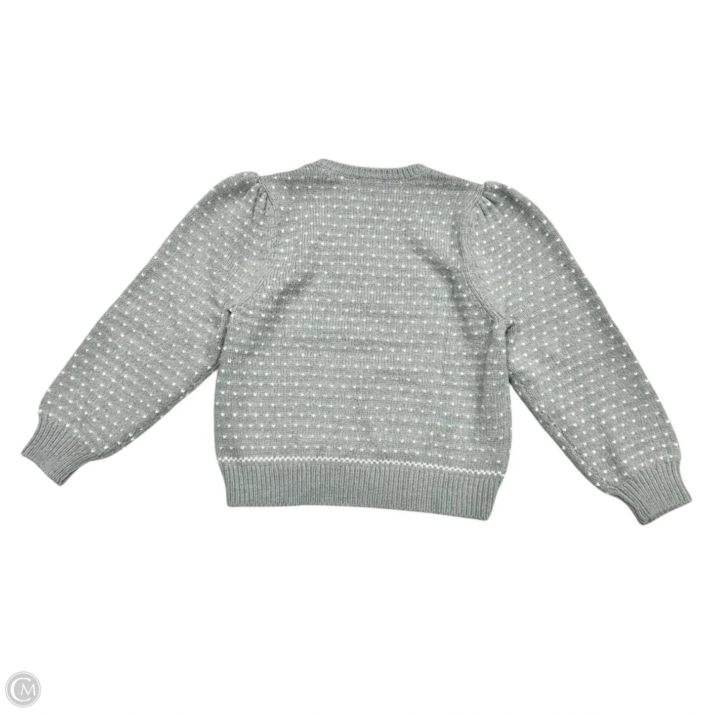 Sweater By Ann Taylor In Grey & White, Size: Xl