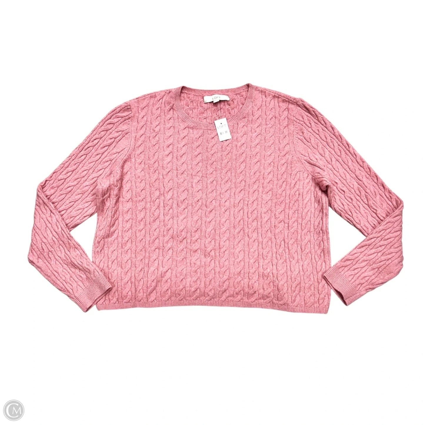 Sweater By Loft In Pink, Size: Xxl