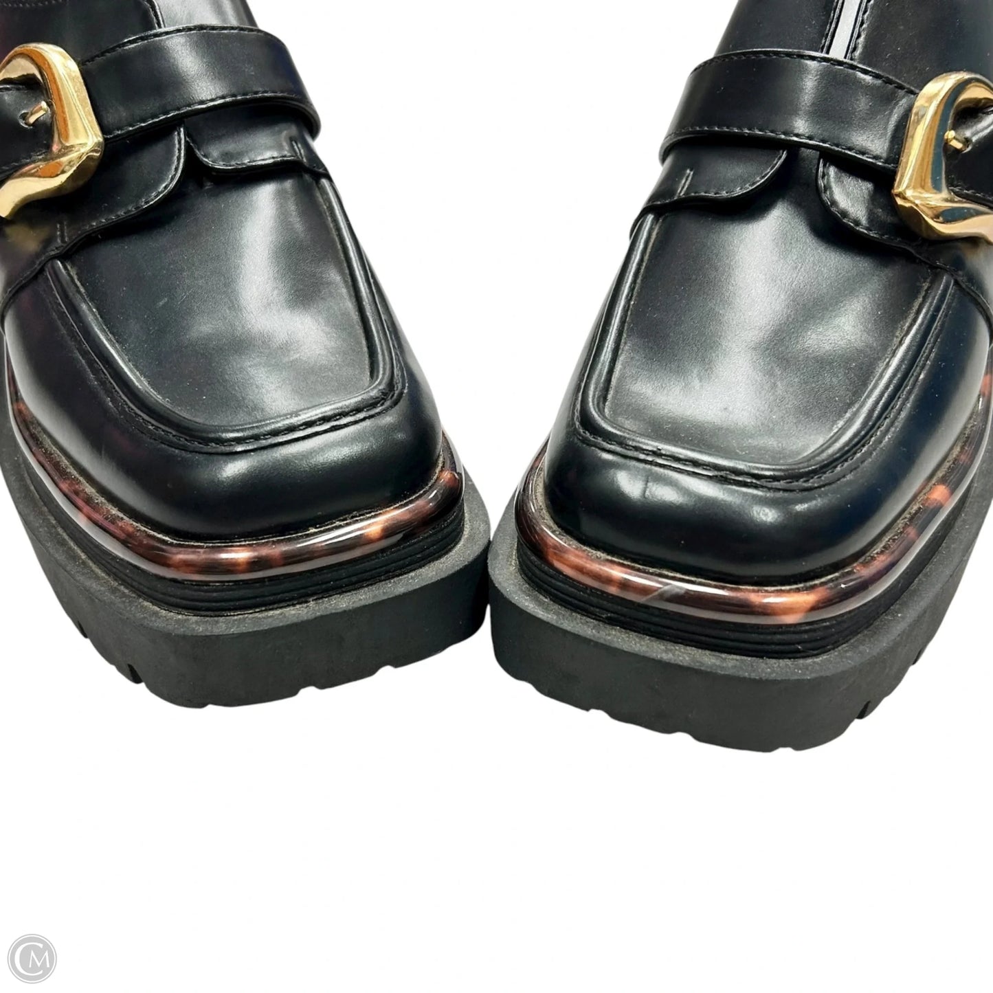 Shoes Heels Block By Circus By Sam Edelman In Black & Gold, Size: 7.5