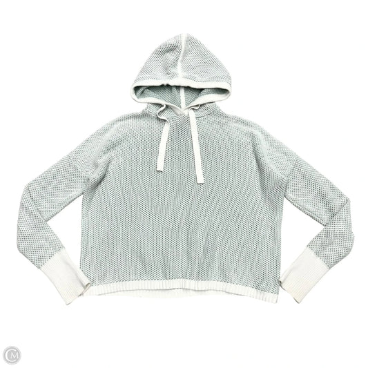 Sweatshirt Hoodie By Rachel Zoe In Blue & White, Size: M