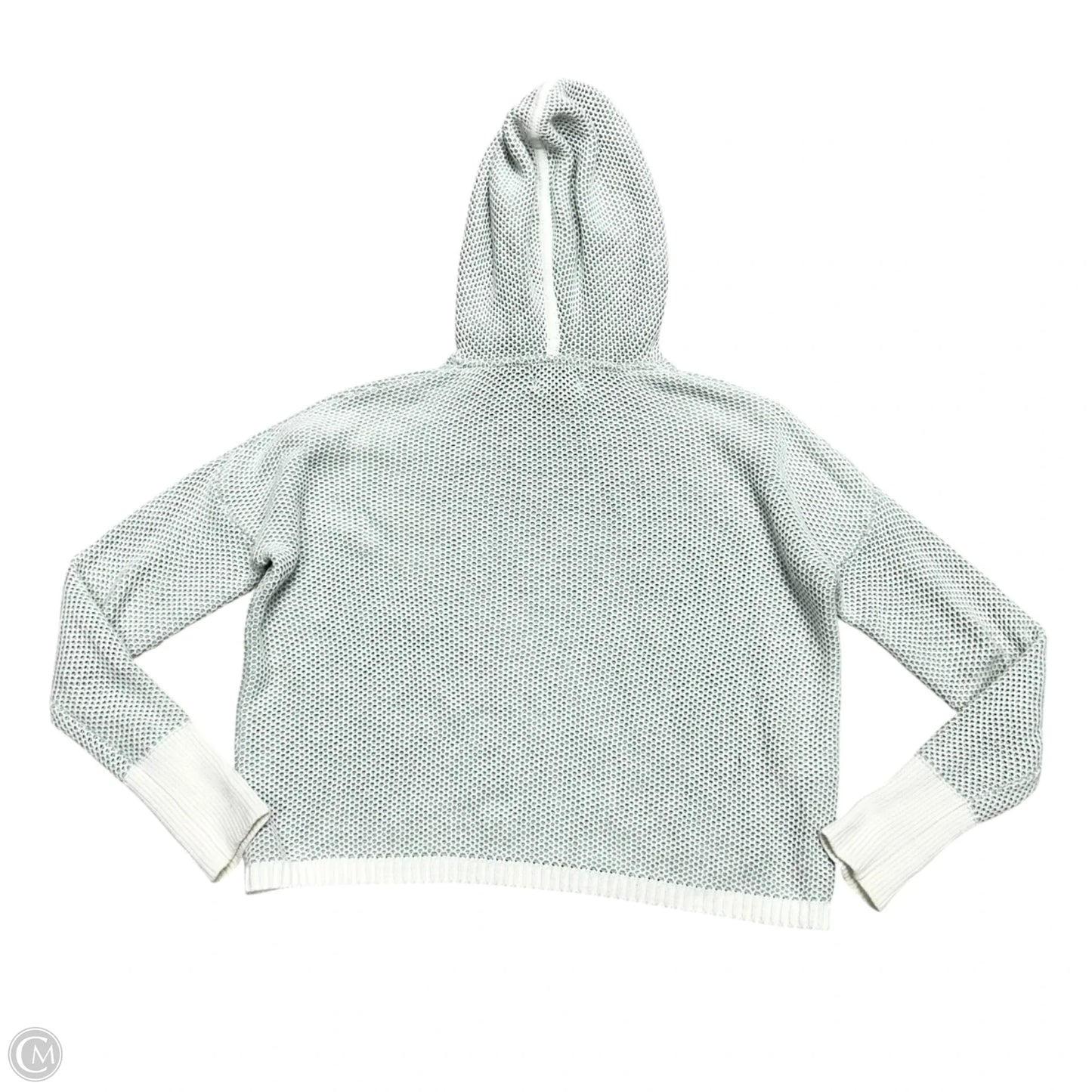 Sweatshirt Hoodie By Rachel Zoe In Blue & White, Size: M