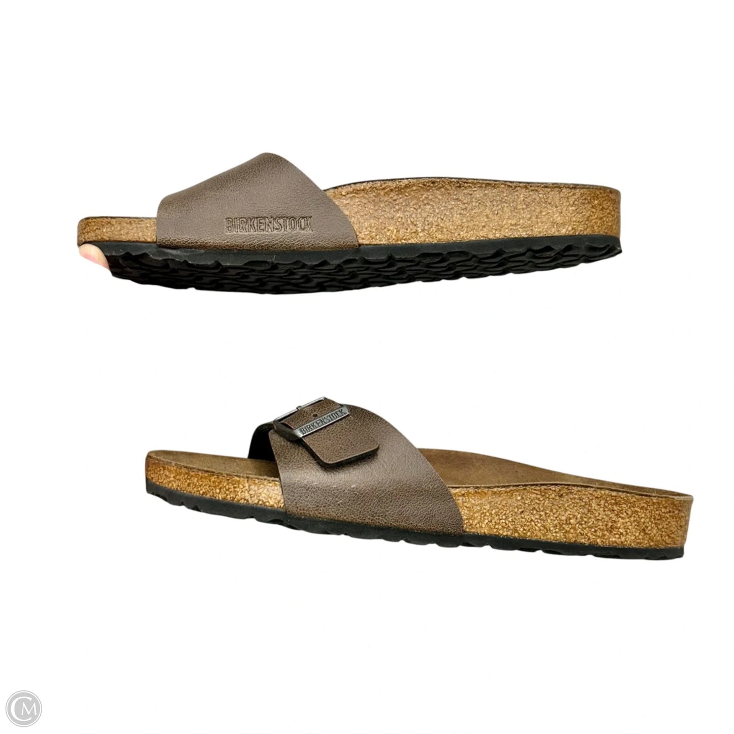 Sandals Flats By Birkenstock In Brown, Size: 9.5