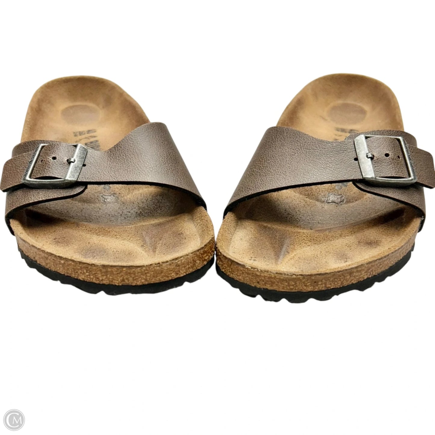Sandals Flats By Birkenstock In Brown, Size: 9.5