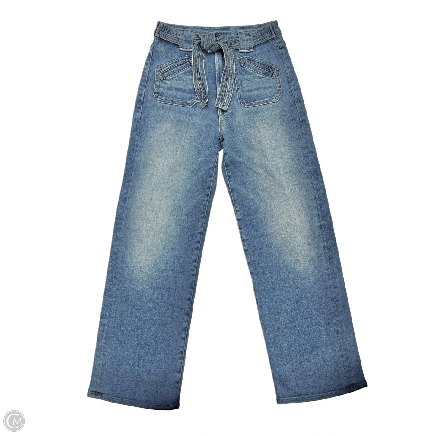 Jeans Wide Leg By Mother In Blue Denim, Size: 4