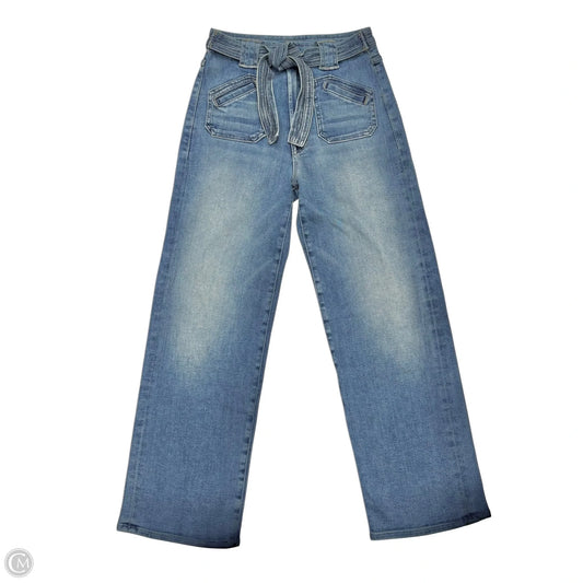 Jeans Wide Leg By Mother In Blue Denim, Size: 4