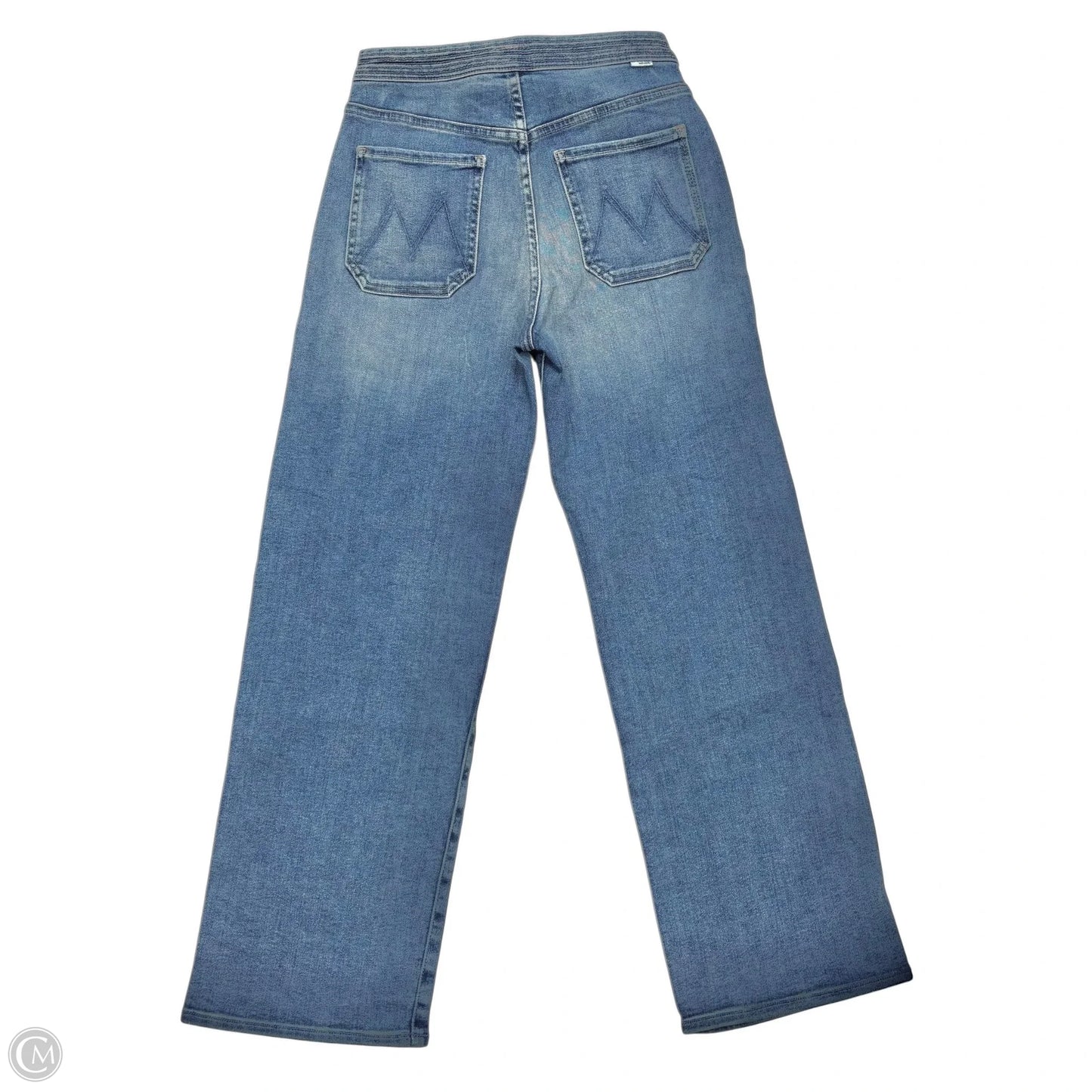 Jeans Wide Leg By Mother In Blue Denim, Size: 4