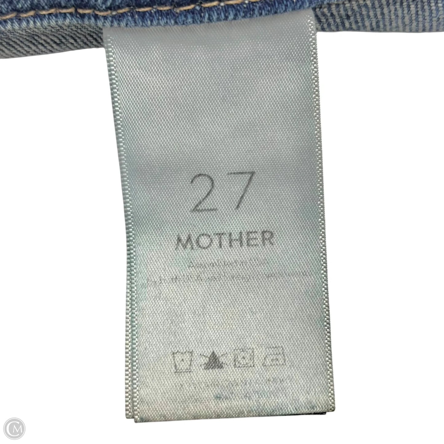 Jeans Wide Leg By Mother In Blue Denim, Size: 4